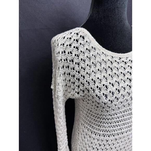 Rue21 Womens Crochet Boho Long Sleeve Top Festival Beachy Fairycore XS - Picture 5 of 9